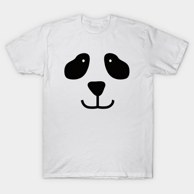 Panda Bear Face Costume T-Shirt by FruitflyPie